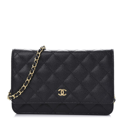 Chanel Caviar Quilted Wallet On Chain WOC Black 1 of 11