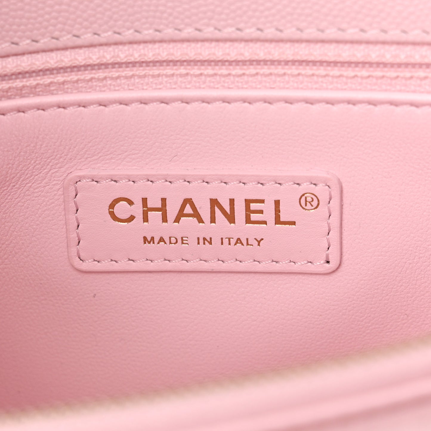 Caviar Quilted Small Coco Handle Flap Light Pink