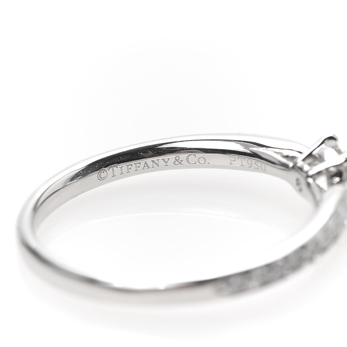 Platinum Diamond .24ct Round Brilliant Harmony Engagement Ring 52 6