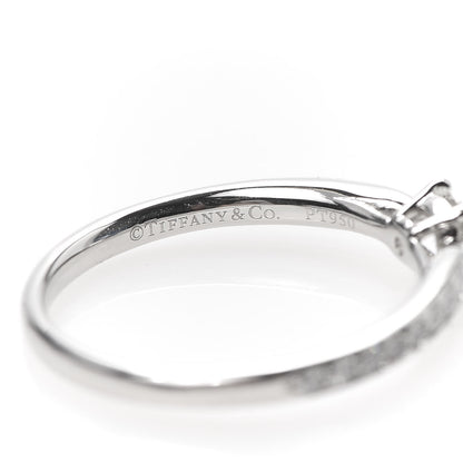 Tiffany Platinum Diamond .24ct Round Brilliant Harmony Engagement Ring 52 6 5 of 7