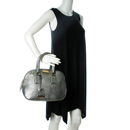 Burberry Heritage Grain Small Orchard Bowling Bag Silver 2 of 10