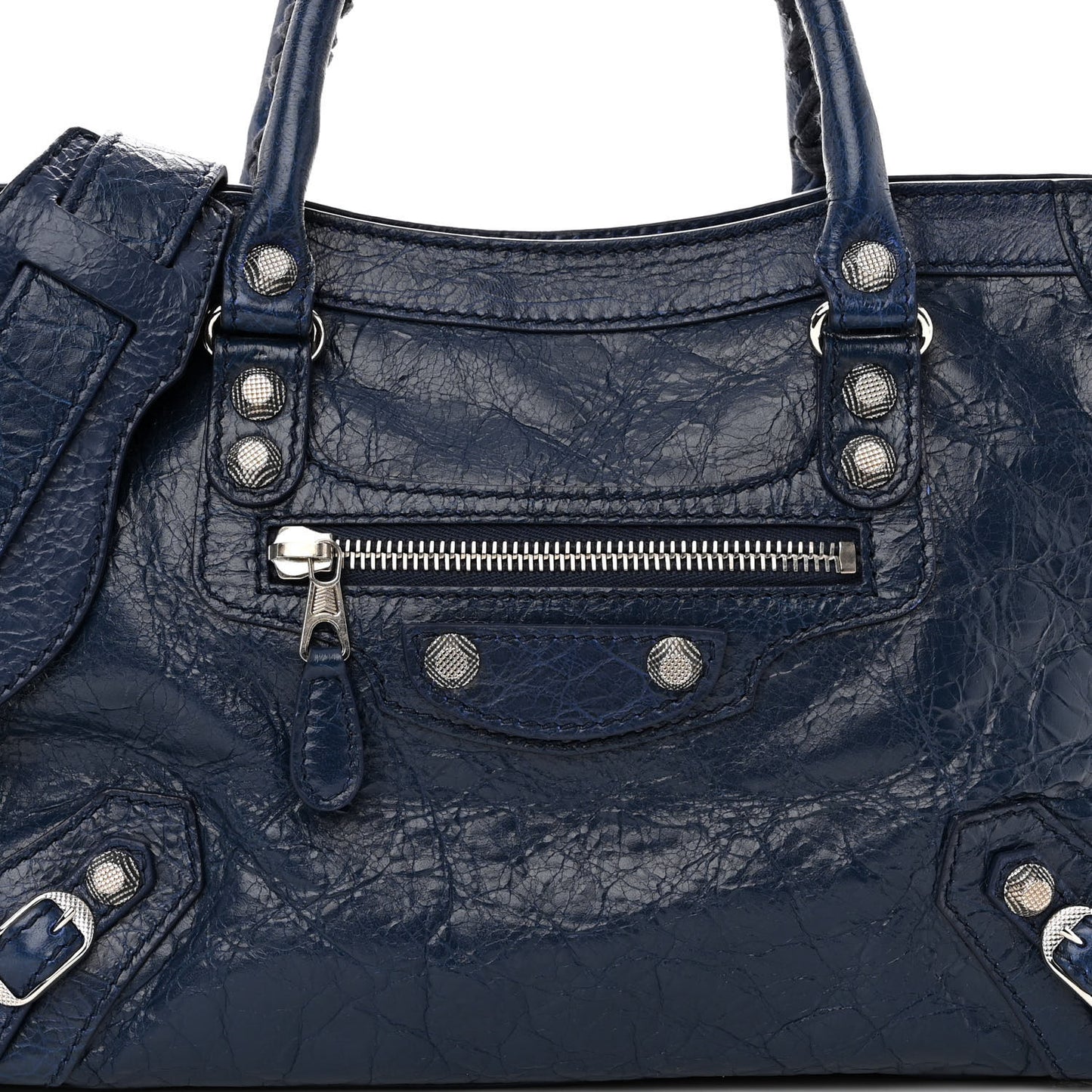 Agneau Giant 12 Silver Hardware S City Bleu Roi