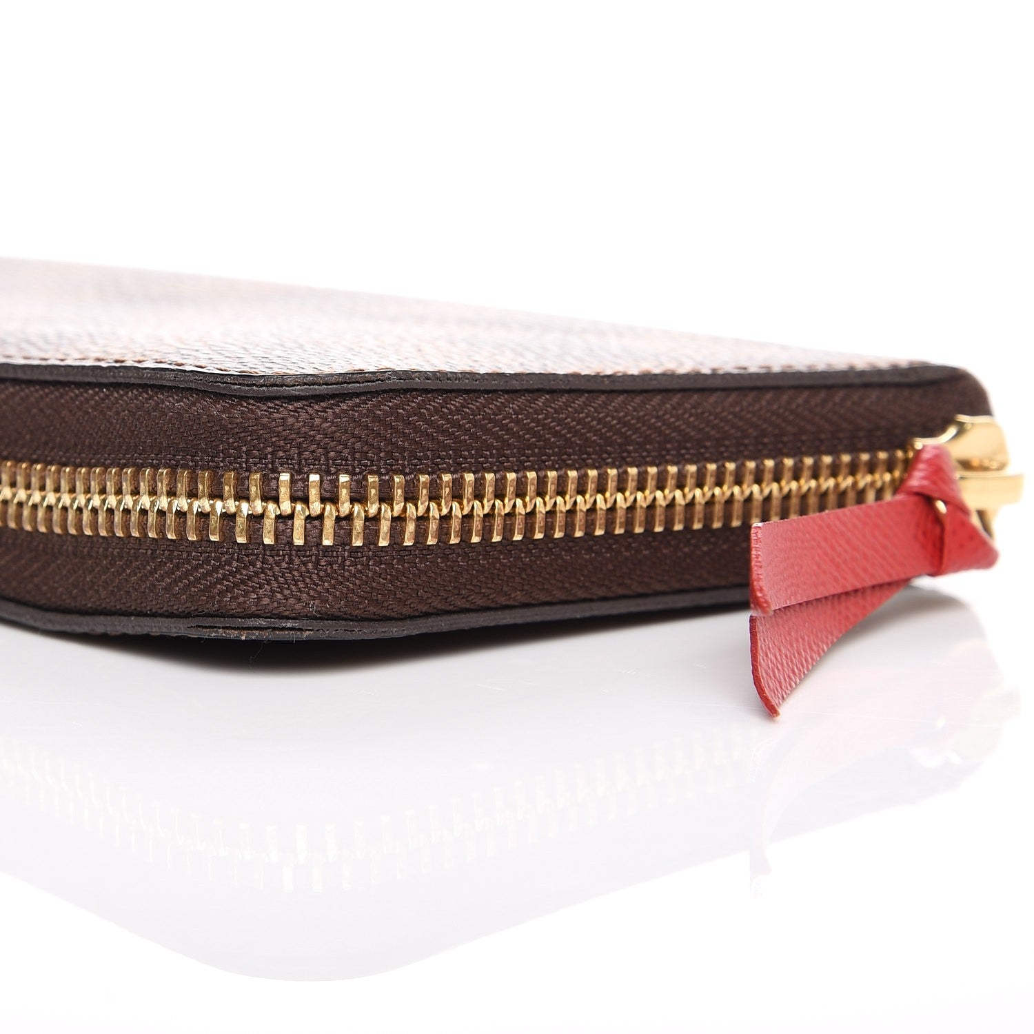 Louis Vuitton Damier Ebene Clemence Wallet Cherry 5 of 9