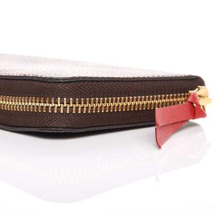 Louis Vuitton Damier Ebene Clemence Wallet Cherry 5 of 9