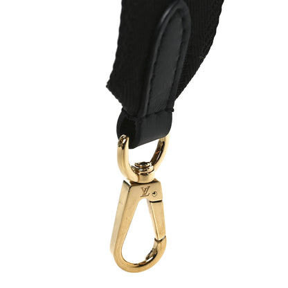 Louis Vuitton Nylon Calfskin Bubblegram Wallet Strap Black 3 of 3