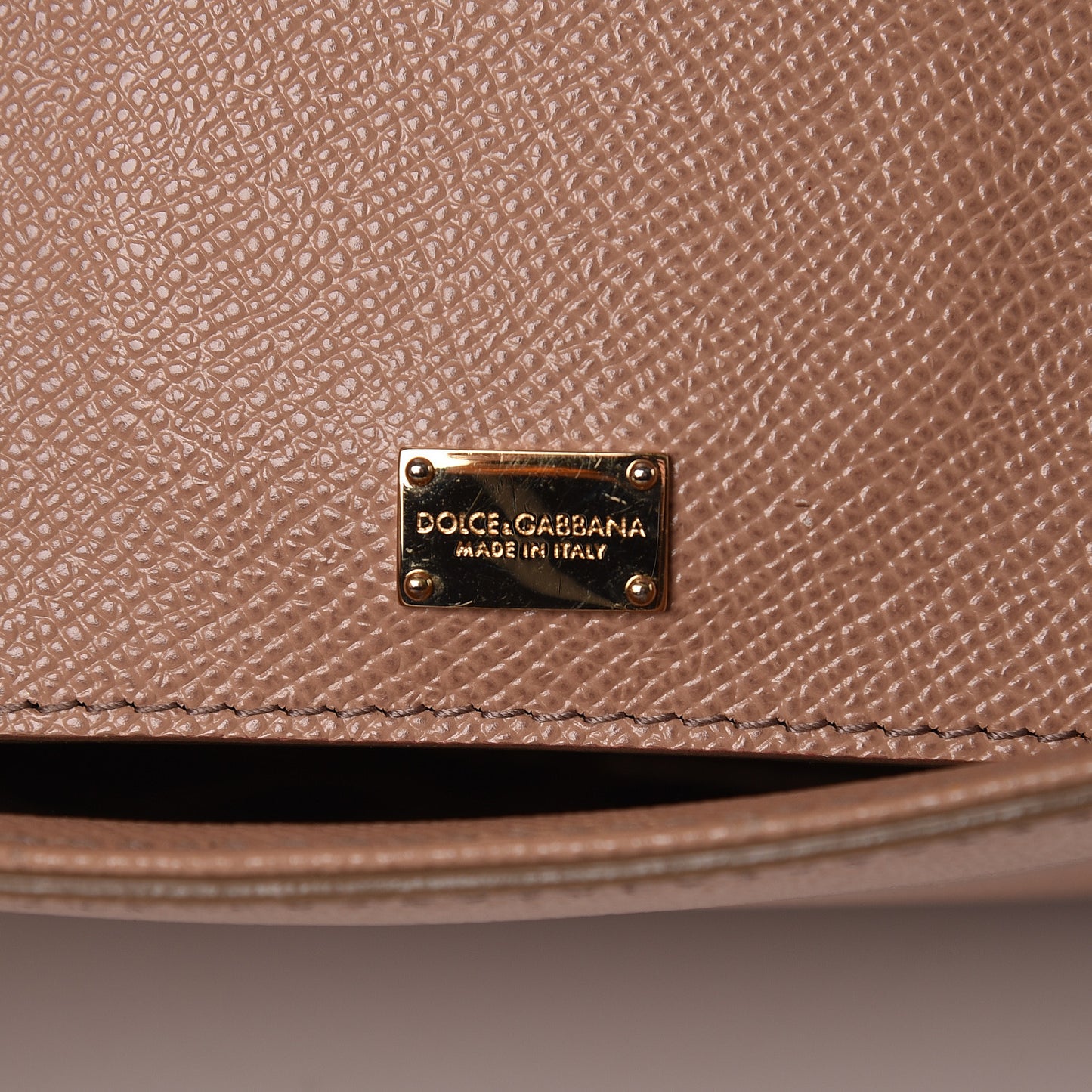 Dauphine Calfskin Medium Miss Sicily Satchel Tortora Sand