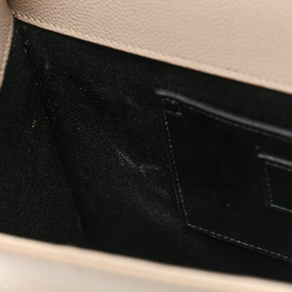 Saint Laurent Grain De Poudre Medium Monogram Kate Satchel Nude Powder 11 of 11