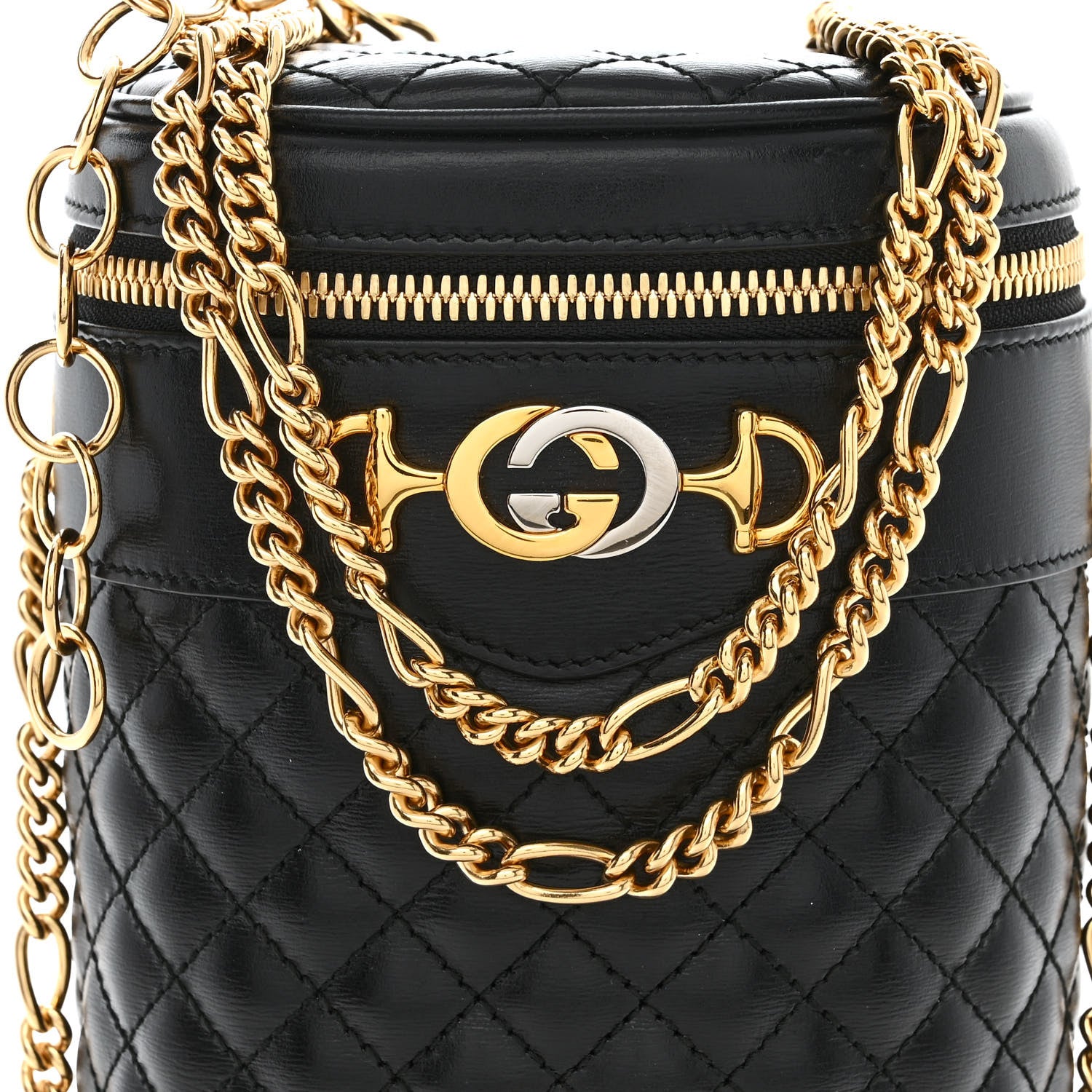 Gucci Calfskin Trapuntata Zumi Belt Bag Black 8 of 11
