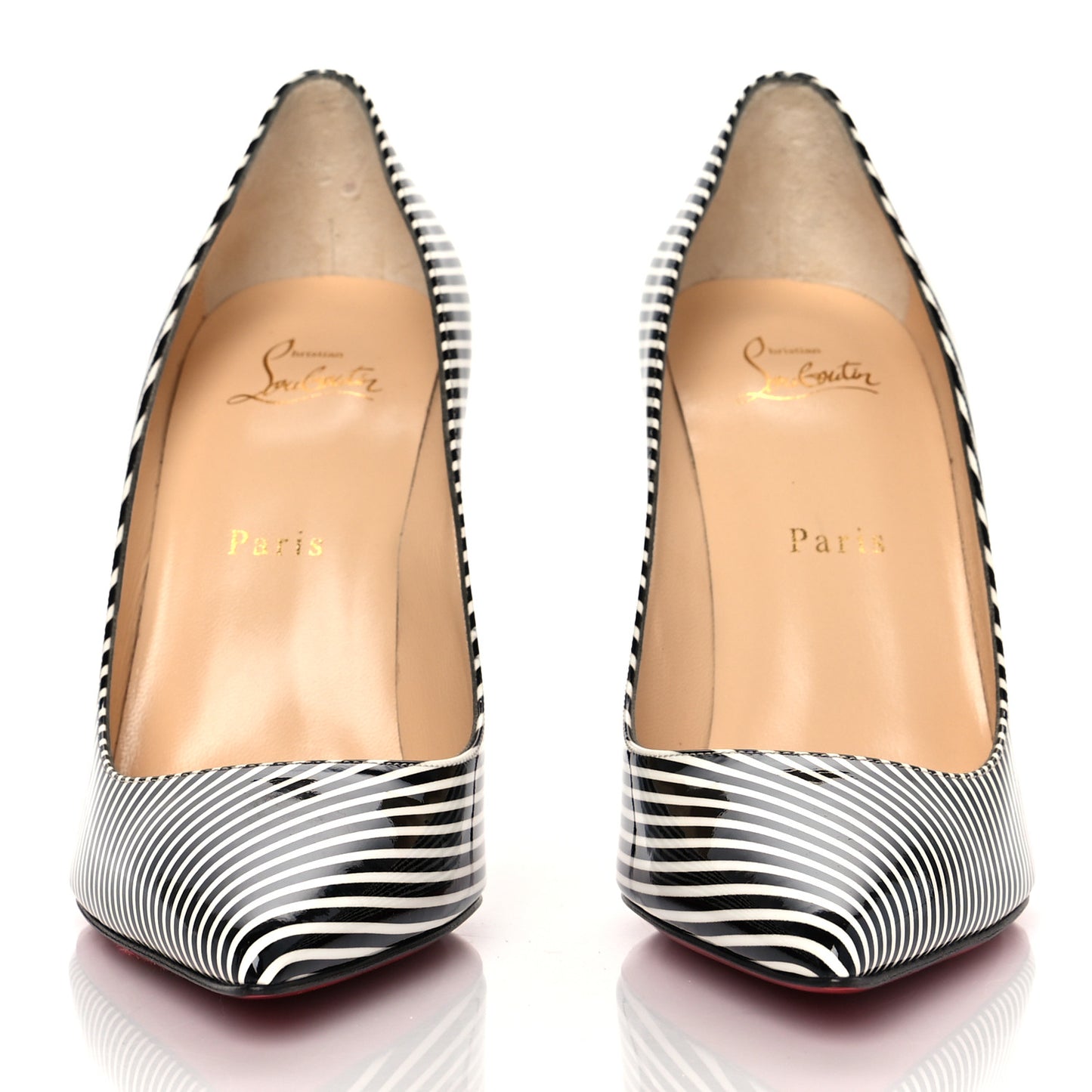 Patent Stripes Decollete 554 100 Pumps 39.5 Black White