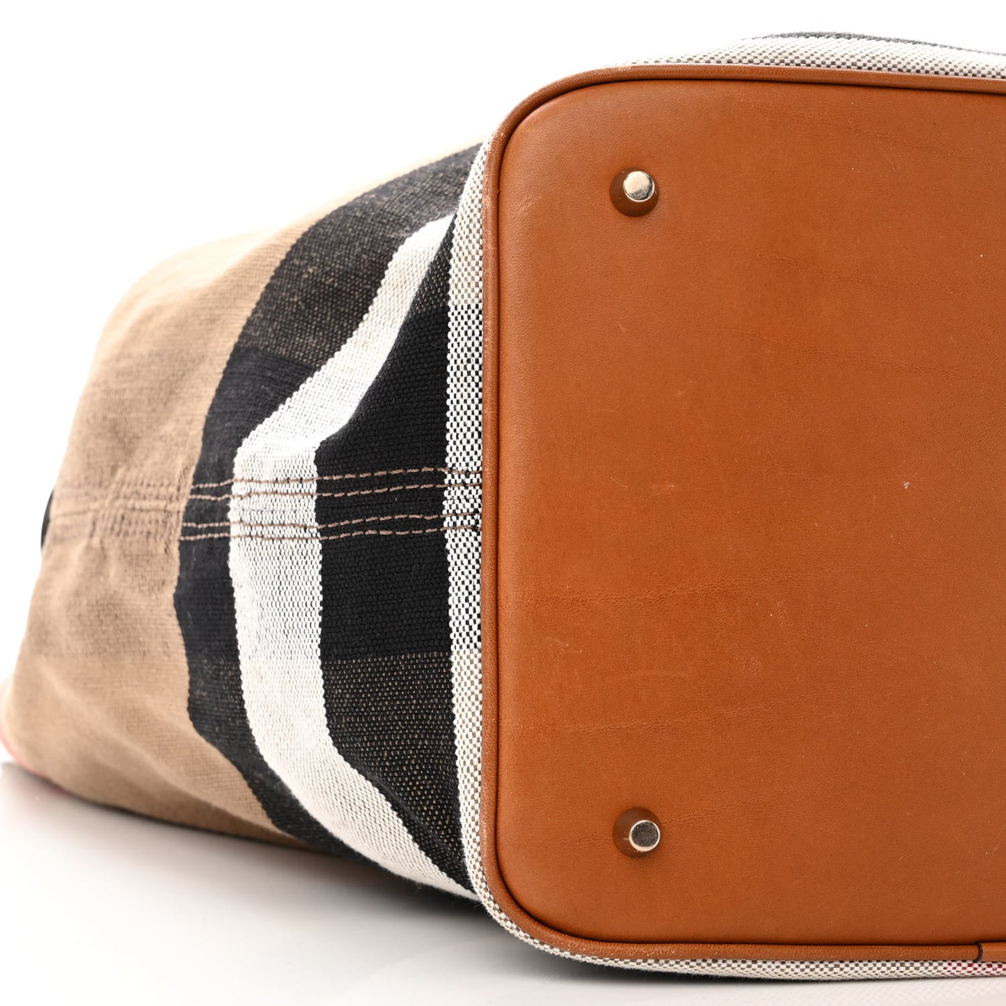 Canvas Mega Check Medium Ashby Hobo Saddle Brown