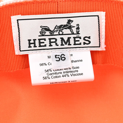 Hermes Canvas Womens Vauban Chaine d'Ancre Cap 56 Rose Pop 7 of 9