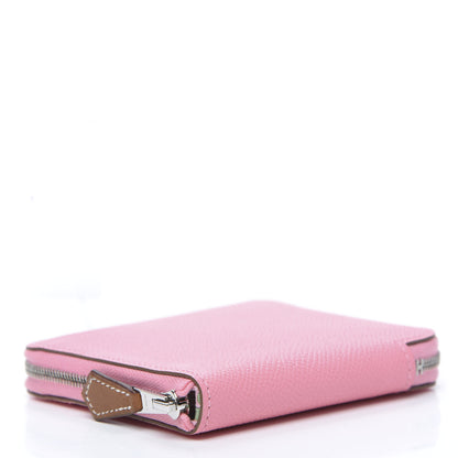 Hermes Epsom Silk'in Compact Wallet Rose Confetti 4 of 8