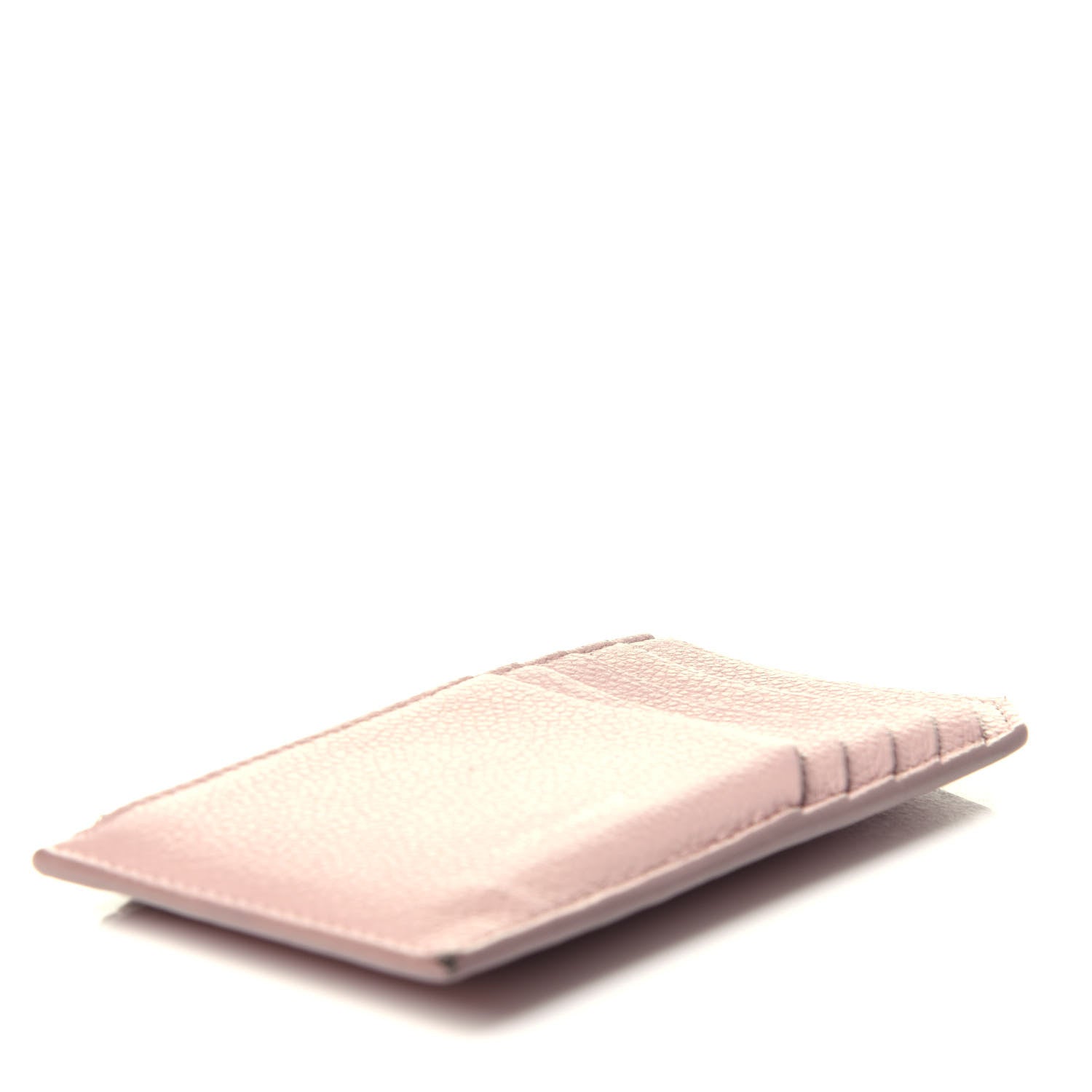 Saint Laurent Grained Calfskin 5 Fragments Zip Pouch Card Holder Rose Antic 4 of 11