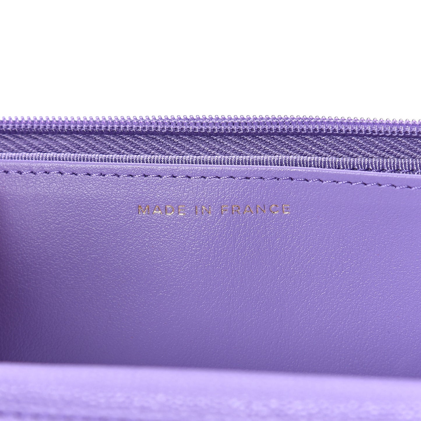 Caviar Quilted Wallet On Chain WOC Purple