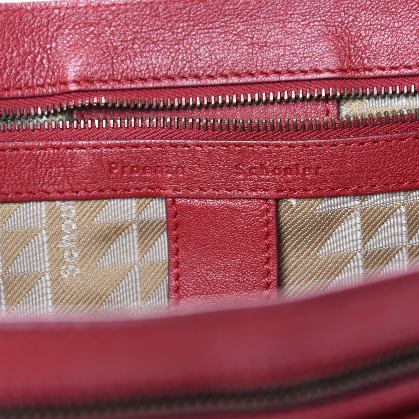 Lambskin Medium PS1 Satchel True Red