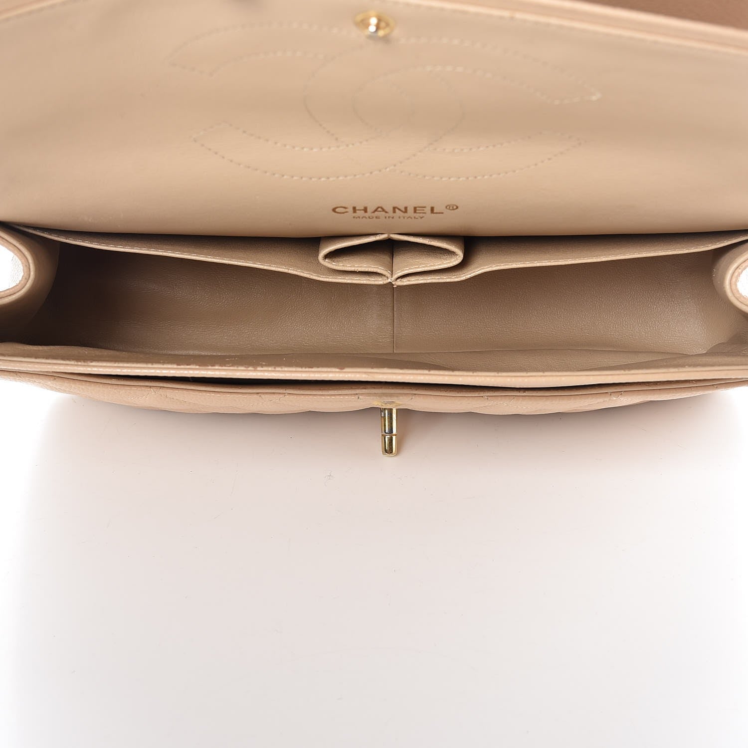 Chanel Caviar Quilted Jumbo Double Flap Light Beige 6 of 26