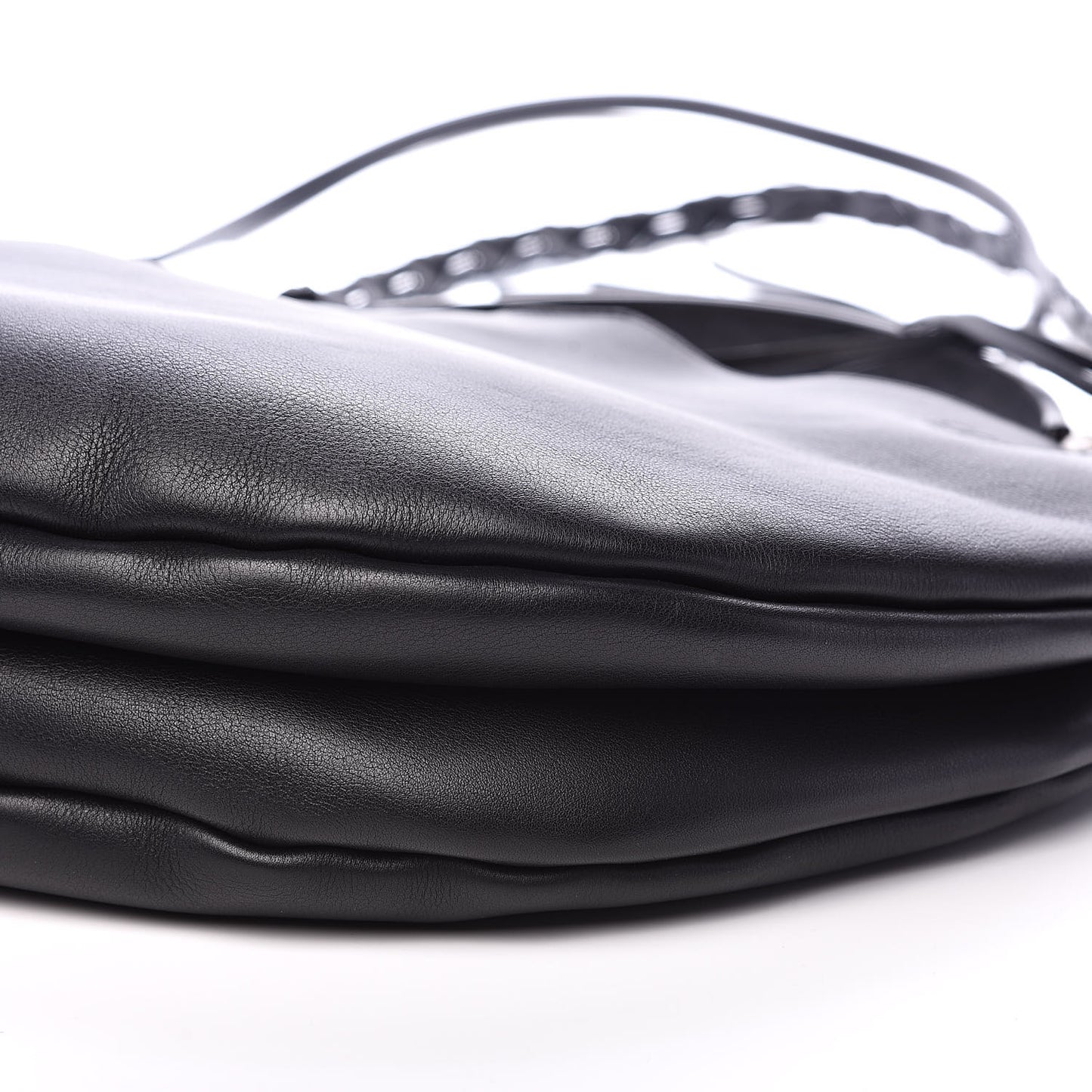 Calfskin Fortune Hobo Black