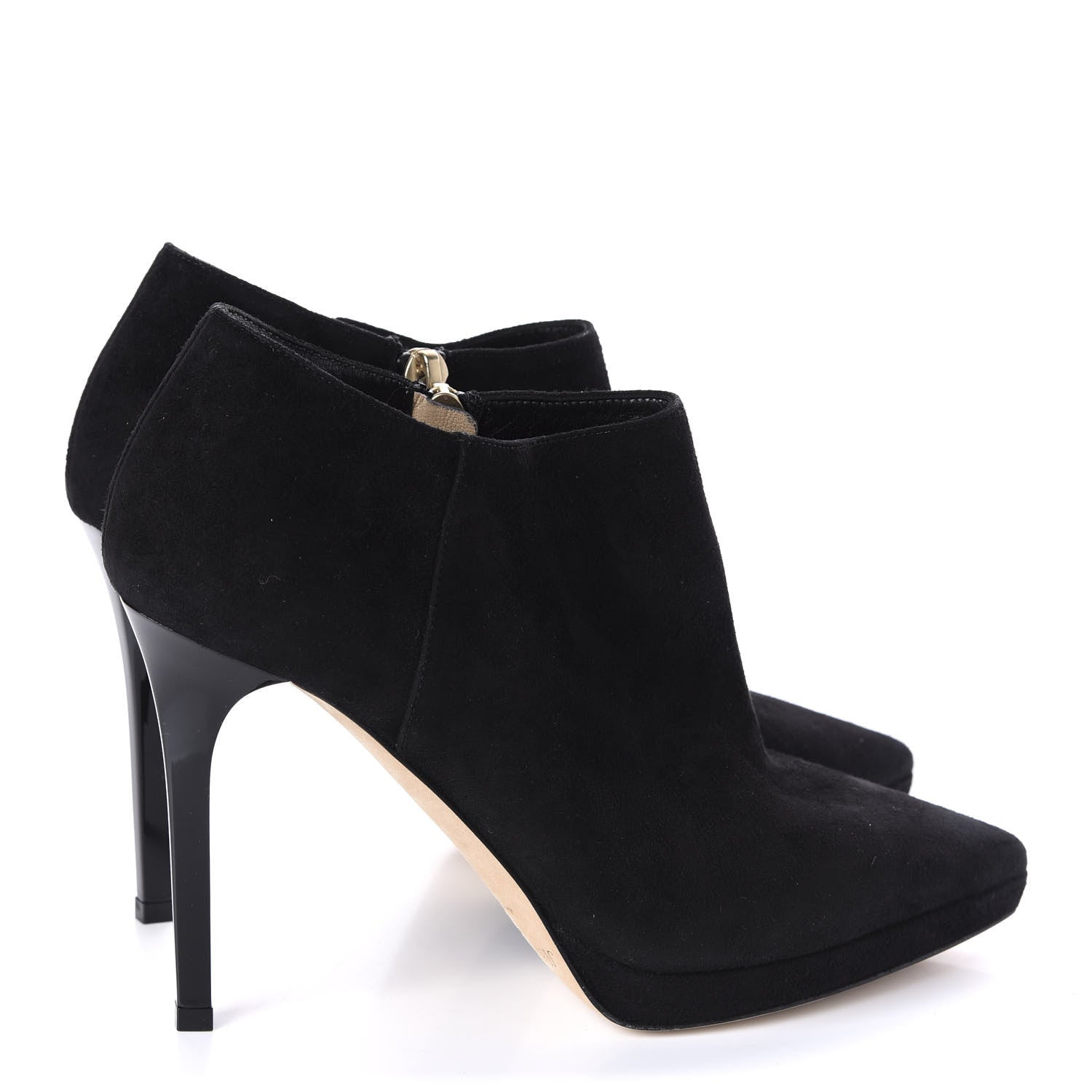 Jimmy Choo Suede Lindsey Sue 100 Ankle Boots 36 Black 4 of 10