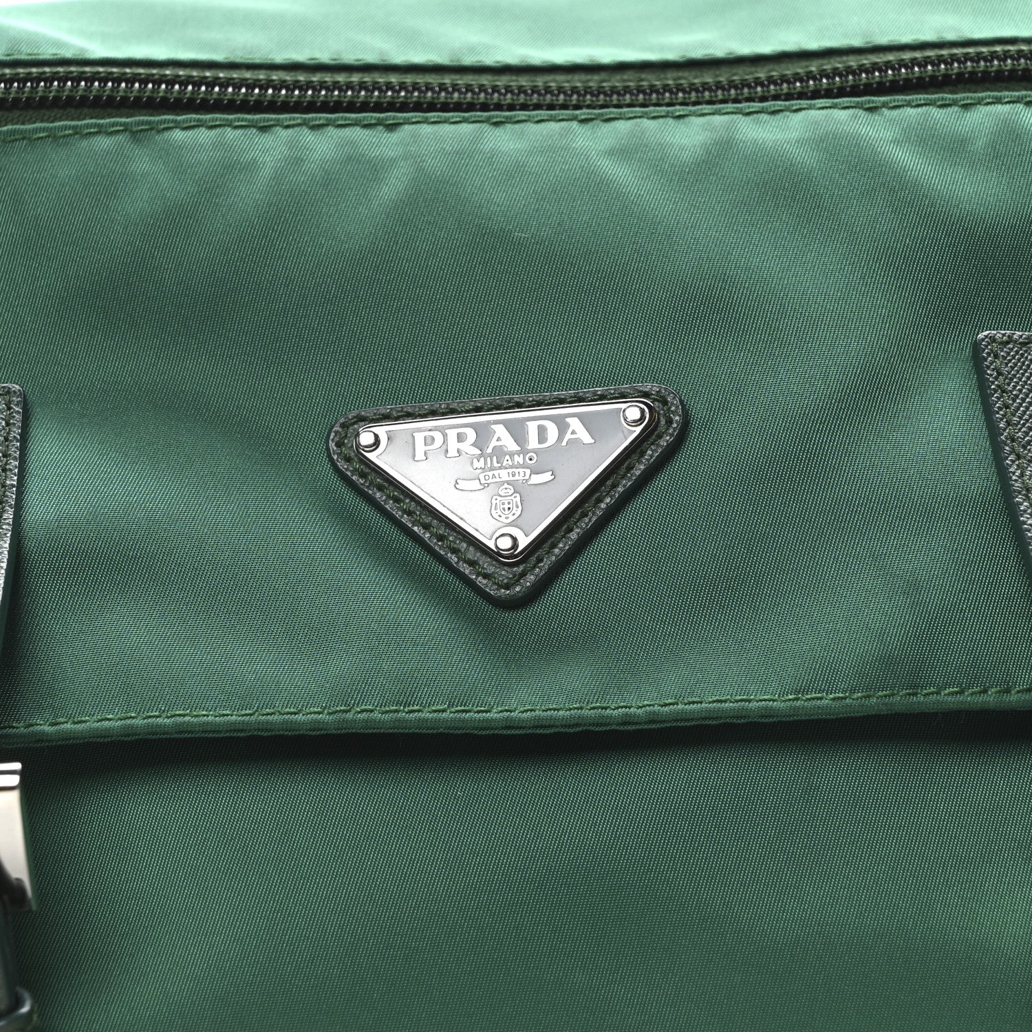 Prada Nylon Vela Saffiano Messenger Bag Oleandro 7 of 9