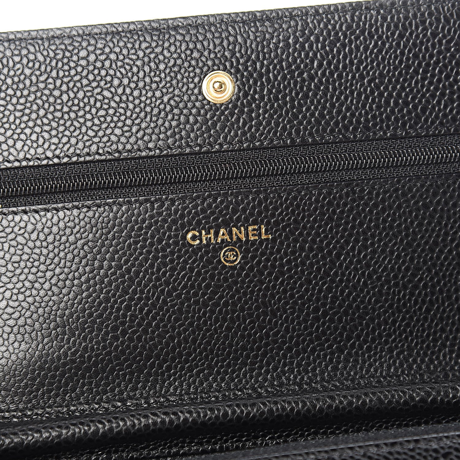 Chanel Caviar Quilted Wallet On Chain WOC Black 6 of 11