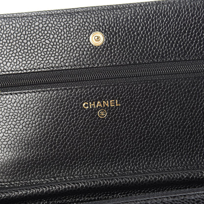 Chanel Caviar Quilted Wallet On Chain WOC Black 6 of 11