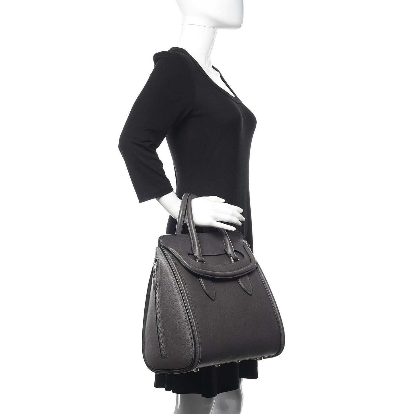 Calfskin Large Heroine Grey