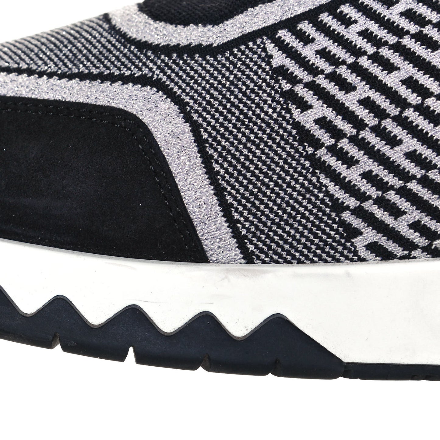 Knit Bi-Color Womens Addict Sneakers 39 Black White