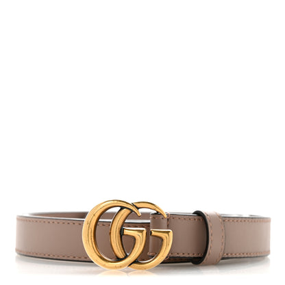 Gucci Calfskin Double G 20mm Belt 85 34 Porcelain Rose 1 of 7