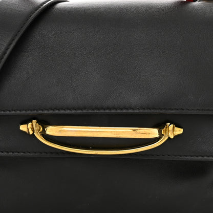 Alexander McQueen Calfskin The Small Story Bag Black Red 8 of 14