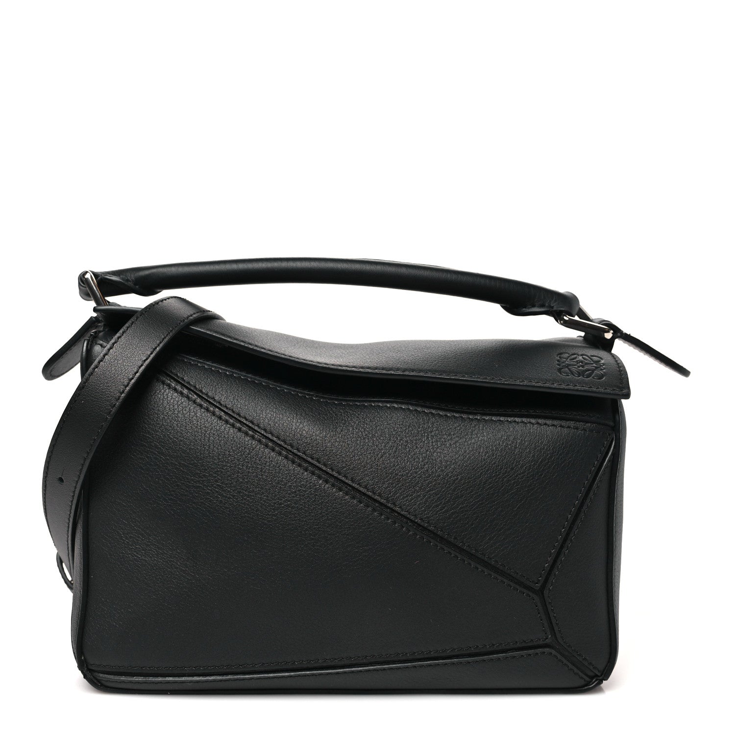 Loewe Calfskin Small Puzzle Bag Black 1 of 9