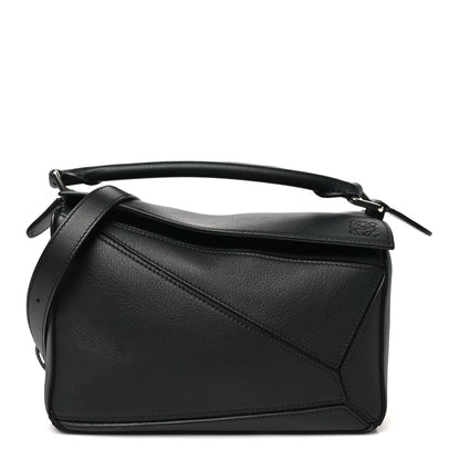 Loewe Calfskin Small Puzzle Bag Black 1 of 9