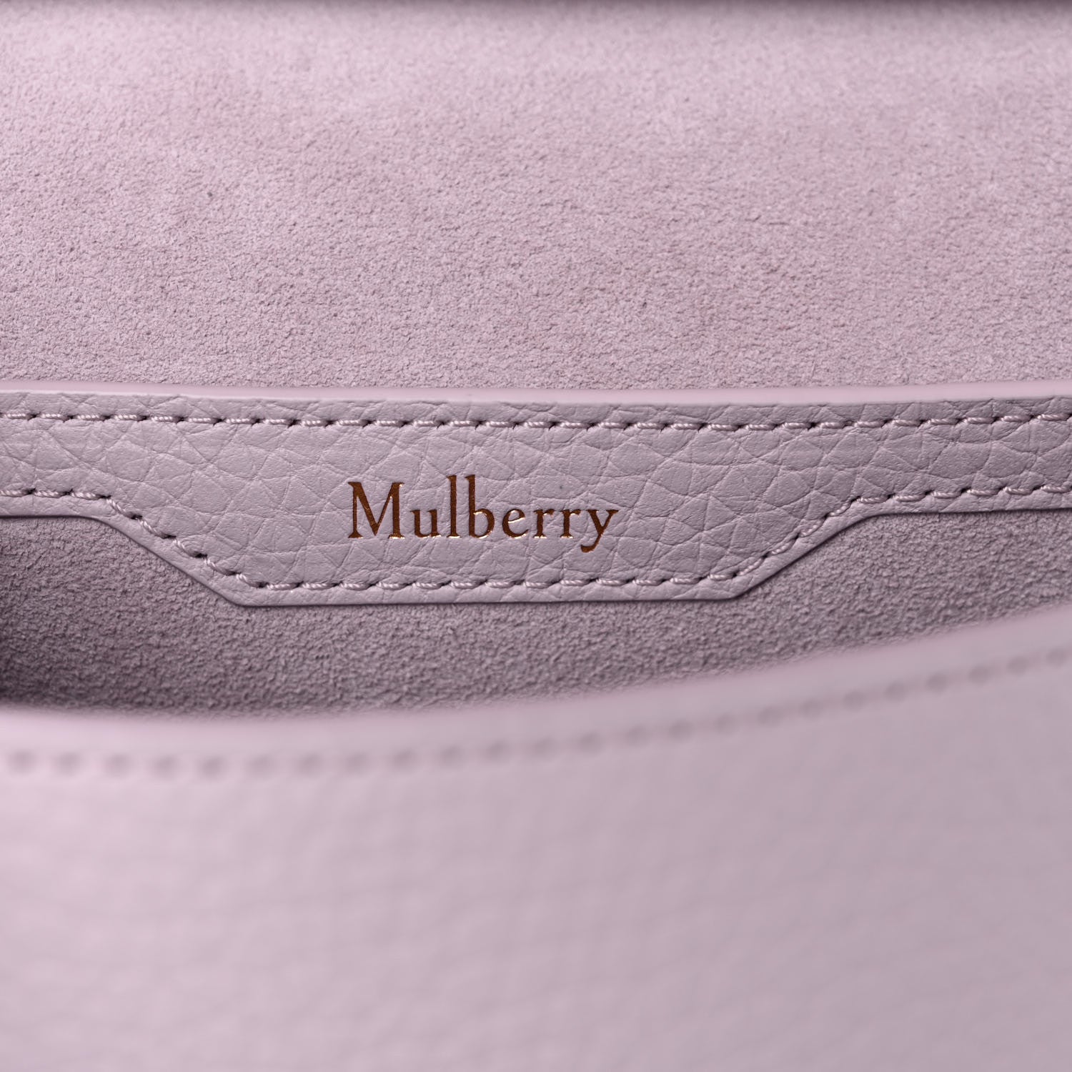 Mulberry Small Classic Grain Small Amberley Satchel Lilac 6 of 9