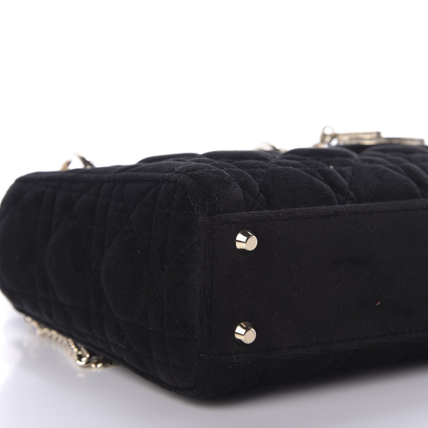 Christian Dior Velvet Mini Lady Dior Black 6 of 10