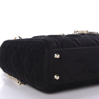 Christian Dior Velvet Mini Lady Dior Black 6 of 10