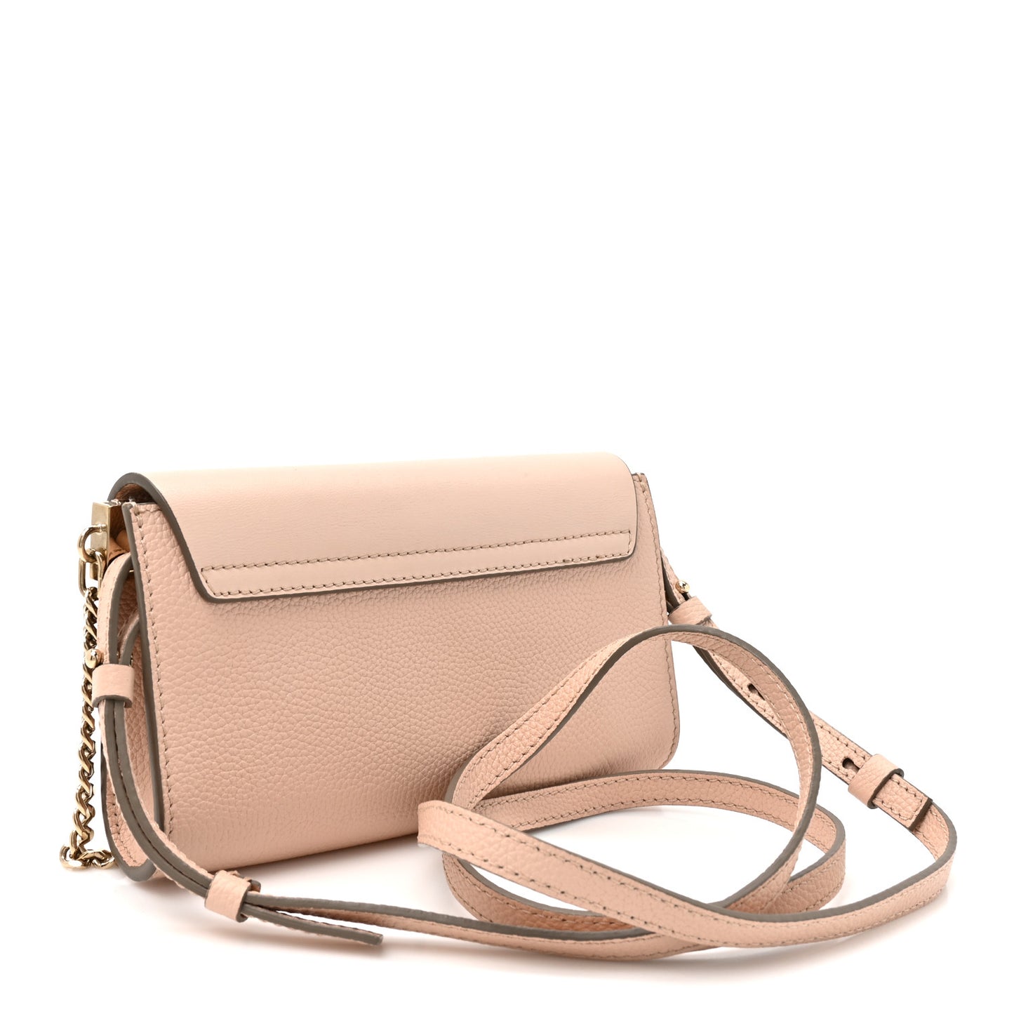 Calfskin Mini Faye Shoulder Bag Cement Pink