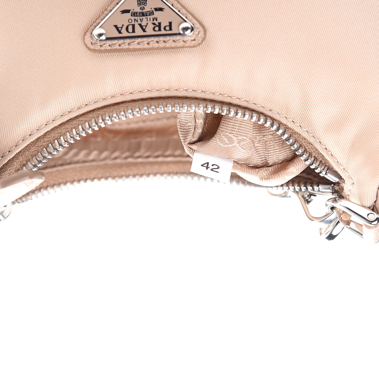 Prada Tessuto Nylon Saffiano Mini Re-Edition 2000 Shoulder Bag Cammeo 6 of 9