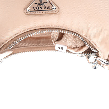 Prada Tessuto Nylon Saffiano Mini Re-Edition 2000 Shoulder Bag Cammeo 6 of 9