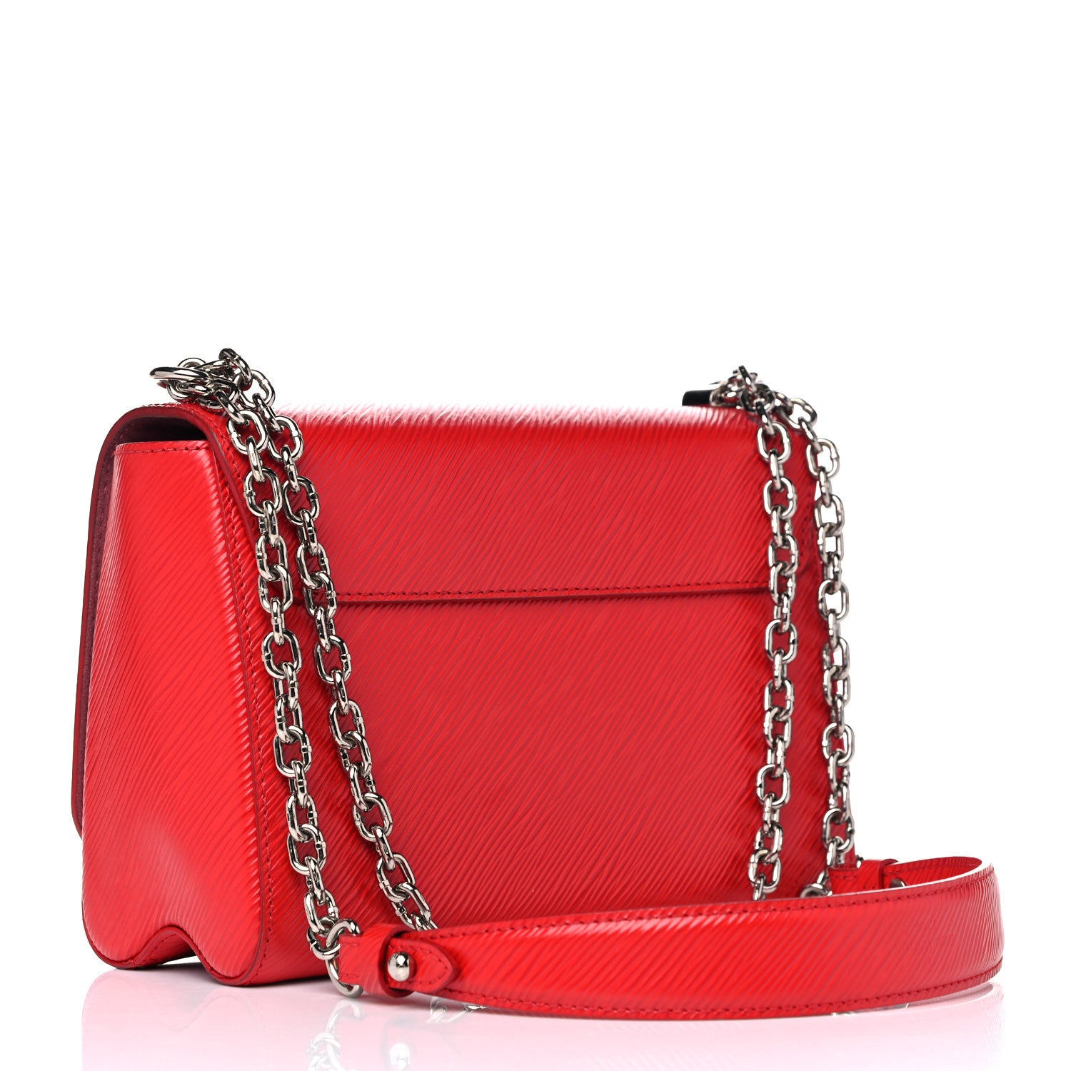 Louis Vuitton Epi Twist Shoulder Bag MM Coquelicot 3 of 14