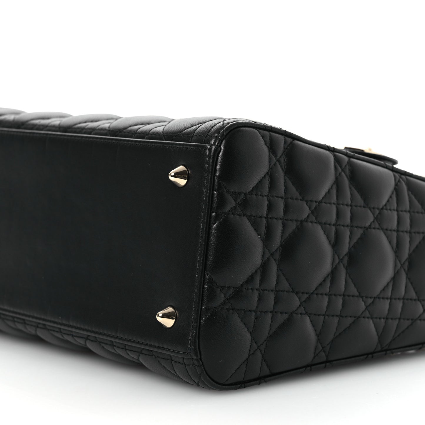 Lambskin Cannage Medium Lady Dior Black