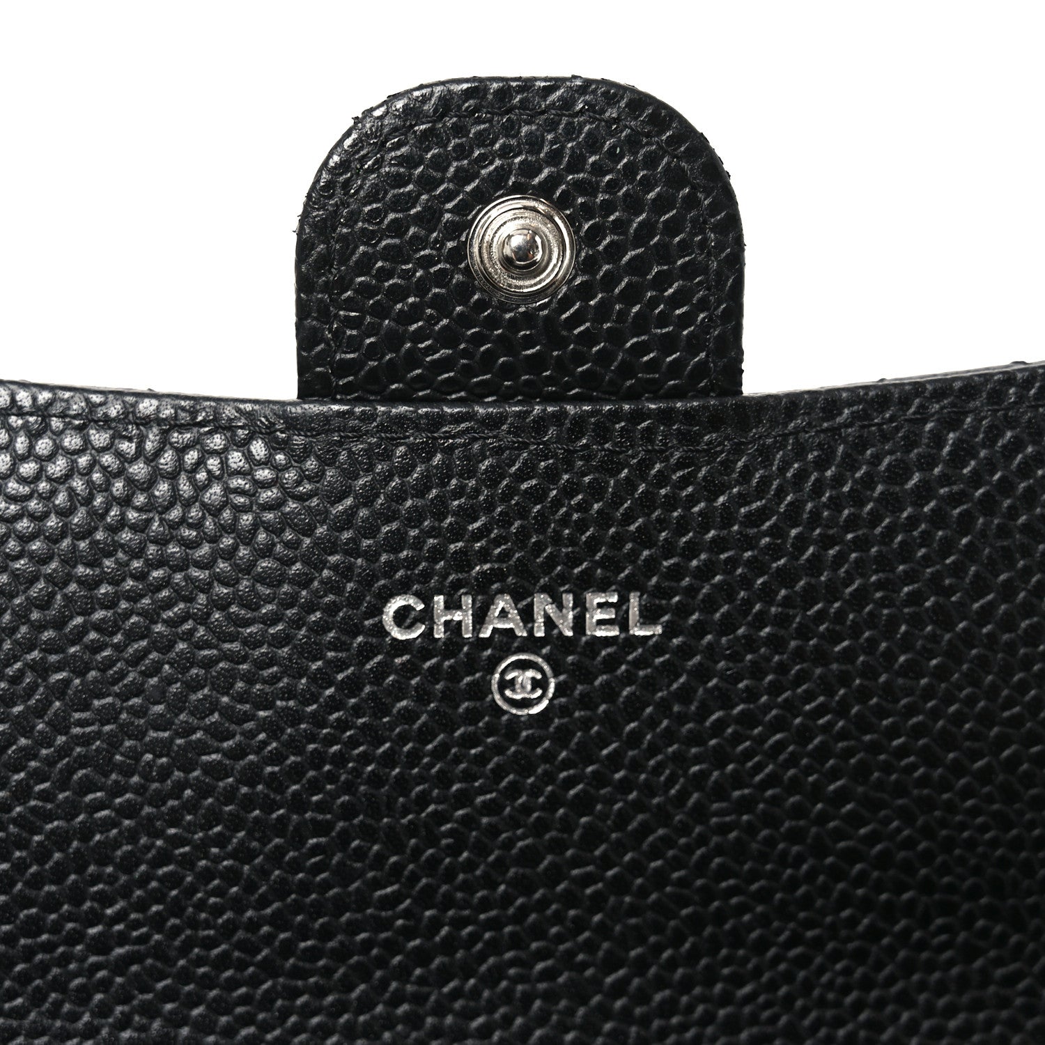 Chanel Caviar Quilted Large Gusset Flap Wallet Black 6 of 7