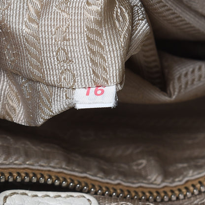 Prada Vitello Daino Hobo Bianco 7 of 16
