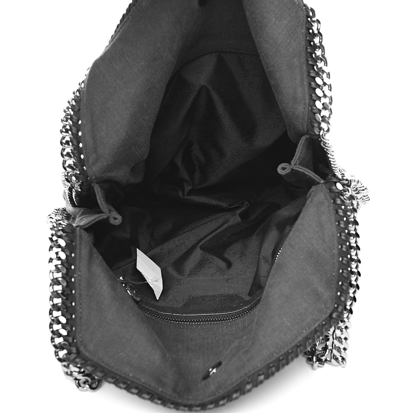 Denim Star Small Falabella Tote Black