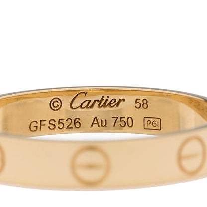 Cartier 18K Yellow Gold 3.5mm LOVE Wedding Band Ring 58 8.25 4 of 4