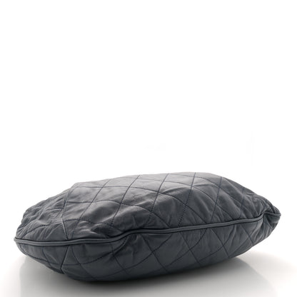 Chanel Calfskin Coco Pleats Hobo Dark Blue 4 of 11