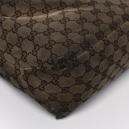 Gucci Monogram Medium Horsebit Chain Hobo Dark Brown 10 of 26