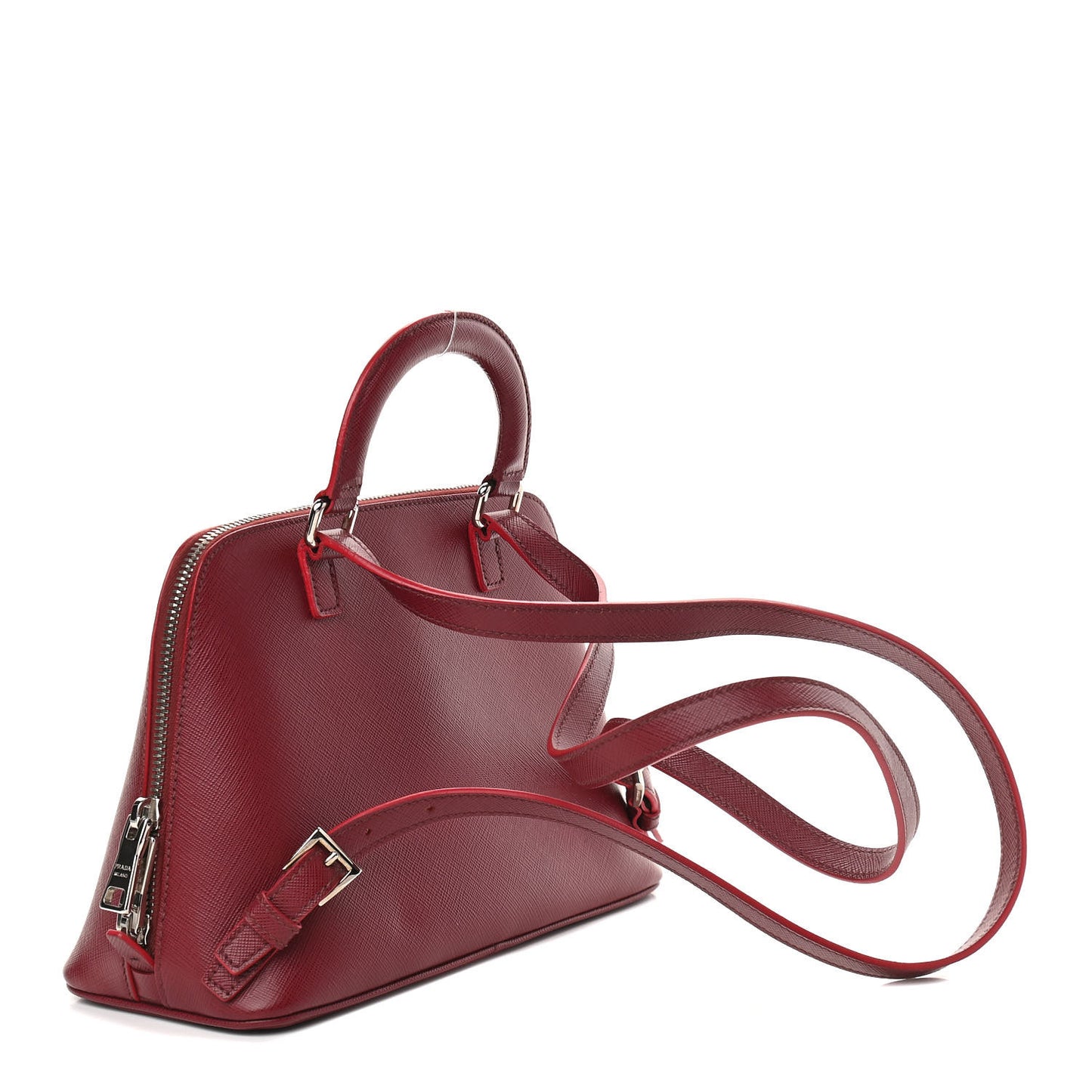 Saffiano Lux Promenade Backpack Cherry