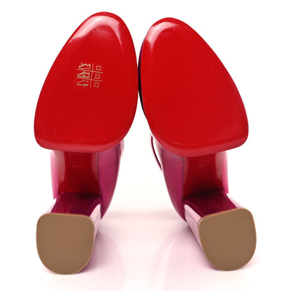 Christian Louboutin Metallic Patent Yazefir 130 Platform Sandals 39.5 Pink 6 of 11