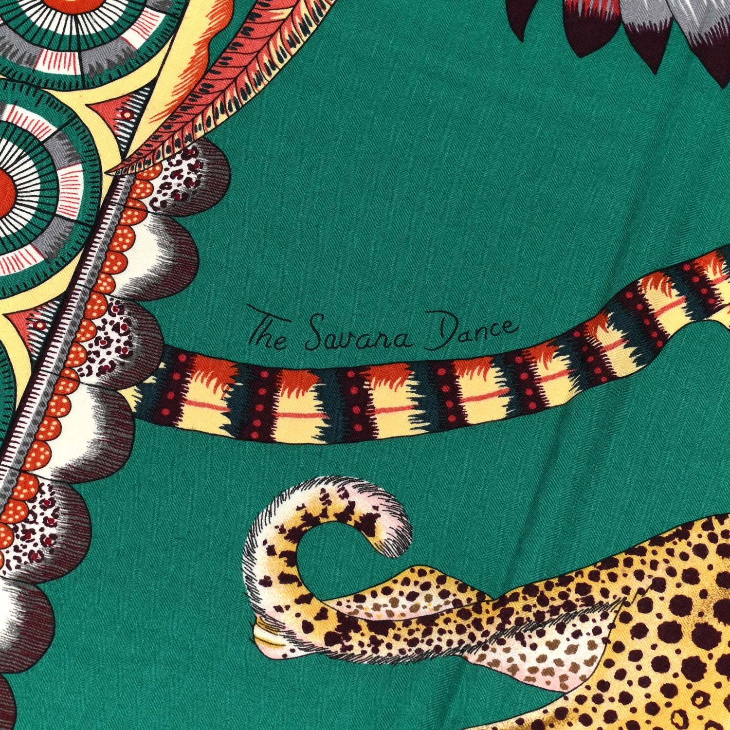 Hermes Cashmere Silk The Savana Dance Shawl 140 6 of 8