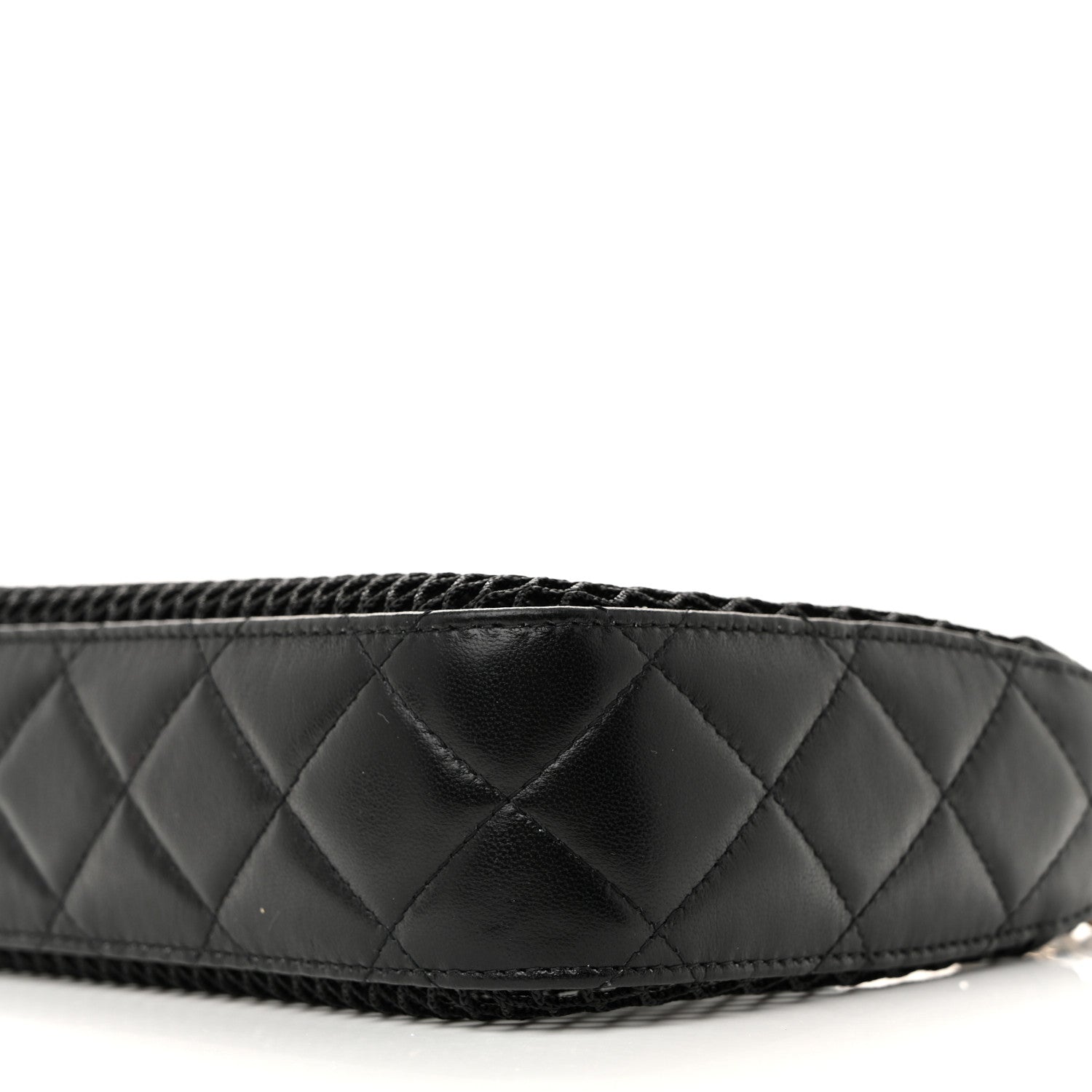 Chanel Mesh Shiny Lambskin Clutch With Chain Black 11 of 12