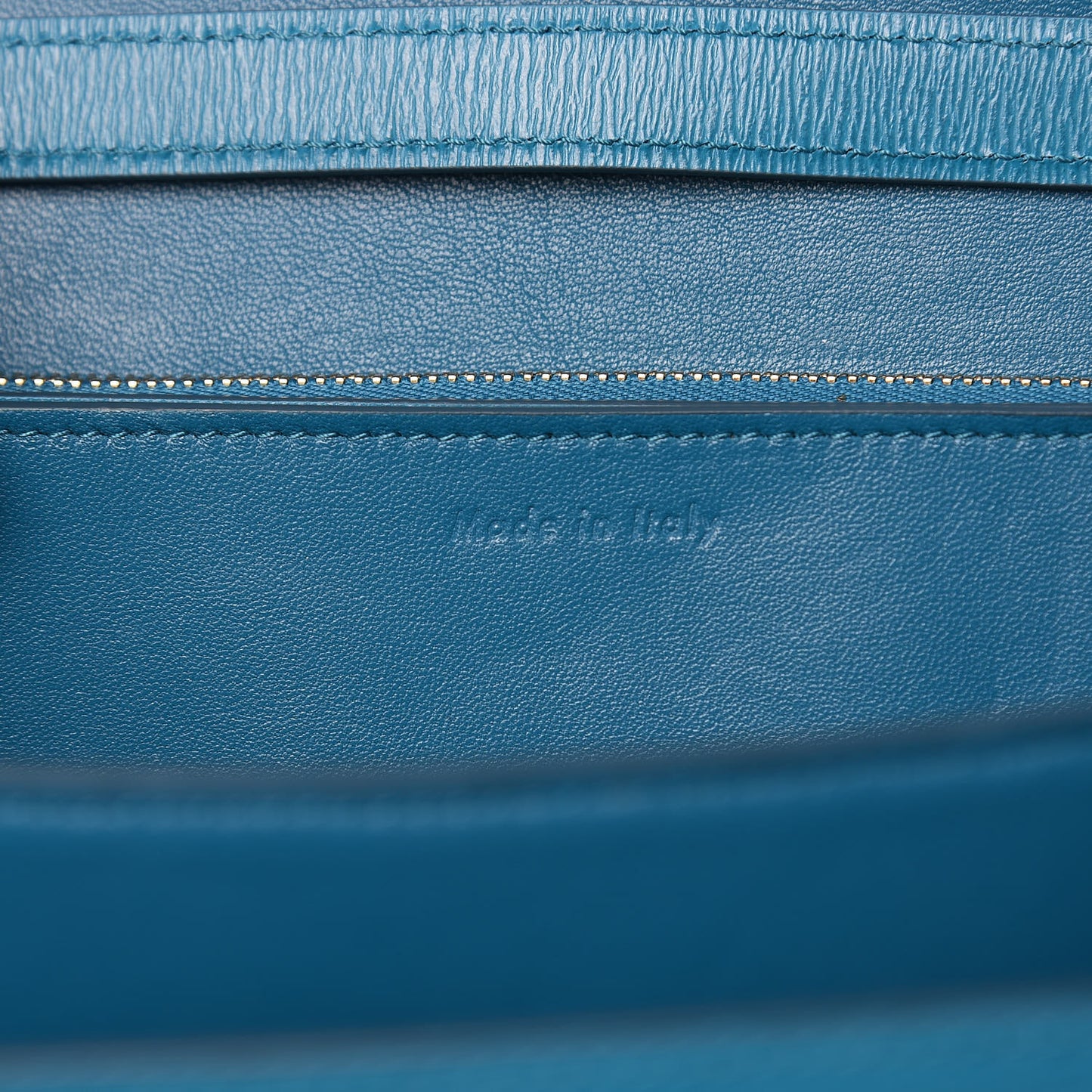 Liege Calfskin Medium Classic Box Flap Bag Turquoise